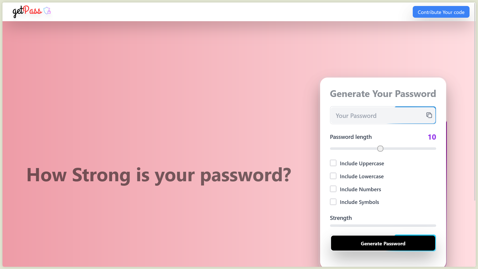 Random Password Generator